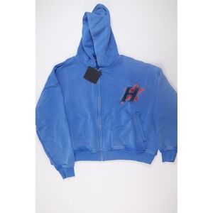HMDD H-Star Zip Up Hoodie Small Blue Streetwear